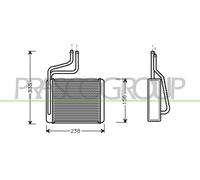 Scambiatore calore, Riscaldamento abitacolo per FORD COUGAR MONDEO