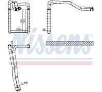 Scambiatore calore, Riscaldamento abitacolo per HYUNDAI i20