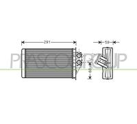 Scambiatore calore, Riscaldamento abitacolo per PEUGEOT 307 307 SW