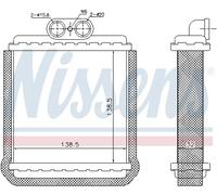 Scambiatore calore, Riscaldamento abitacolo per SUZUKI VITARA X-90