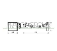 Scambiatore Calore Riscaldamento Abitacolo Prasco FD344H001 Prascoselection per