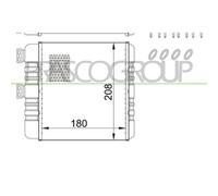 Riscaldatore Per OPEL/VAUXHALL ASTRA G (T98) Dal 1998 Al 2003 OP017H005 09117283