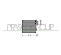 Scambiatore Calore Riscaldamento Abitacolo Prasco RN325H001 Aq per Nissan