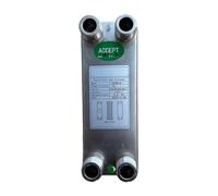 Scambiatore di calore a piastre Scambiatore Di Calore A Piastre Brasate Da 4,5 MPa For Raffreddamento 'olio E Riscaldamento 'acqua, 3/4"NPT