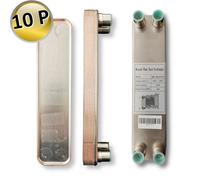 SCAMBIATORE DI CALORE A PIASTRE TERMOBRASATE no.P 10 | 3 kW - 3/4'' 19,05 mm