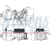 NISSENS Radiatore Olio Adatto A per Ford Fiesta VI Transit Connect V408 Scatola