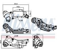 Scambiatore di Calore Acqua Olio Completo Chevrolet Aveo 1.4 1.6 Benzina