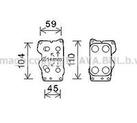 Scambiatore di Calore Acqua Olio Fiat Scudo - Ford C-MAX - Focus - KUGA - Mondeo