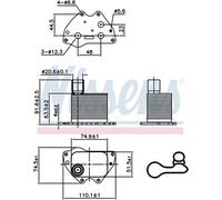 Scambiatore di Calore Acqua Olio Opel Meriva B 1.4 Turbo Benzina