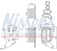 Nissens Scambiatore di Calore Acqua Olio 90991 per Mini Countryman e Clubman 1.6 Turbo Benzina