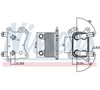 Scambiatore di Calore Acqua Olio Renault Kadjar 1.2 DIG-TURBO Benzina