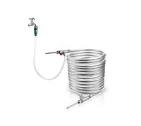 Scambiatore di Calore Counterfrow Wort Chiller, scambiatore di Calore in Acciaio Inossidabile, 9,52 * 0,5 * 10 m Bobina di Raffreddamento for la Birra Homebrew per Riscaldamento a Pavimento