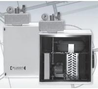 Scambiatore di calore geotermico a salamoia con pompa ad alta efficienza energetica e controllo Pluggit