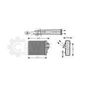 Scambiatore Di Calore Interno Per Fiat 500/595/695 1.4 Anno 10-20