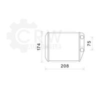 Scambiatore Di Calore Interno Per Fiat Ducato Furgone