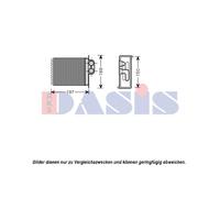 Scambiatore Di Calore Interno Per Mercedes-Benz Sprinter 3-T Furgone 160x152x42
