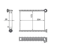 Scambiatore Di Calore MAHLE AH 269 000S, Riscaldamento Interno Per PEUGEOT