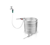 Scambiatore di calore, Raffreddatore Controcorrente, Scambiatore Di Calore For Mosto In Acciaio Inossidabile, Refrigeratore For Mosto 9,52*0,5*10M Con Connettore For Tubo Flessibile Senza Saldature E