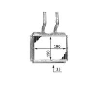 Scambiatore Di Calore Riscaldamento Abitacolo MAHLE Per OPEL CORSA B (S93)