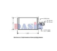 AKS DASIS 169030N Scambiatore calore per riscaldamento abitacolo