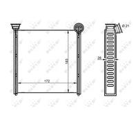 Scambiatore di Calore Riscaldamento Interno Adatto A per VW Passat Variante Golf