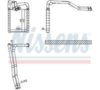 Scambiatore di calore, riscaldamento interno NISSENS 77649