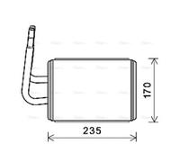 Scambiatore di calore, riscaldamento interno AVA COOLING MZA6268