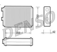 Scambiatore di calore, riscaldamento interno DENSO DRR09070 per MUSA 1.4 2005-