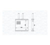 Scambiatore di calore, riscaldamento interno MAGNETI MARELLI 350218437000