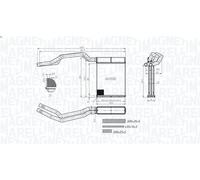Scambiatore di calore, riscaldamento interno MAGNETI MARELLI per C-MAX 2 2007-