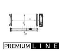 Scambiatore di calore, riscaldamento interno MAHLE AH 117 000P