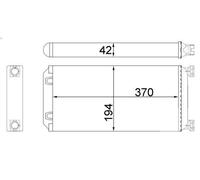 Scambiatore di calore, riscaldamento interno MAHLE AH 130 000S per CF 6.69 2014-