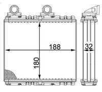 Scambiatore di calore, riscaldamento interno MAHLE AH 222 000S per 9-3 2 1998-