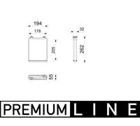 Scambiatore di calore, riscaldamento interno MAHLE AH 357 000P