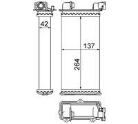 Scambiatore di Calore Riscaldamento Interno MAHLE per BMW 3 (E30)