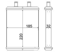 Scambiatore di Calore Riscaldamento Interno MAHLE per Daily IV Pritsche/Telaio