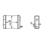 Scambiatore di Calore Riscaldamento Interno MAHLE per Fiat Panda (141_)