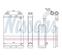 Scambiatore di calore, riscaldamento interno NISSENS 70520