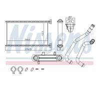 Scambiatore di calore, riscaldamento interno NISSENS 707190
