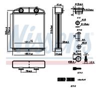 Scambiatore di calore, riscaldamento interno NISSENS 707196
