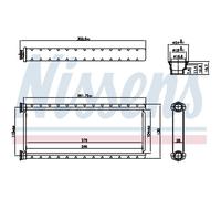 Scambiatore di calore, riscaldamento interno NISSENS 707201