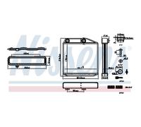 Scambiatore di calore, riscaldamento interno NISSENS 707213