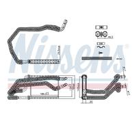 Scambiatore di calore, riscaldamento interno NISSENS 707222