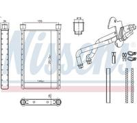 Scambiatore di calore, riscaldamento interno NISSENS 707282 per 1 (E87) 2 2004-