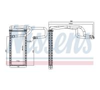 NISSENS 707310 Scambiatore calore per riscaldamento abitacolo