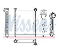 Scambiatore di calore, riscaldamento interno NISSENS 71162