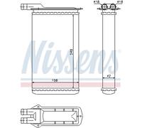 Scambiatore di calore, riscaldamento interno NISSENS 71942