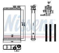 Scambiatore di calore, riscaldamento interno NISSENS 727210