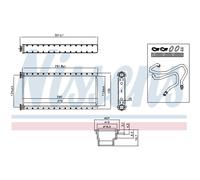 Scambiatore di calore, riscaldamento interno NISSENS 73002