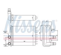 NISSENS 73468 Scambiatore calore per riscaldamento abitacolo